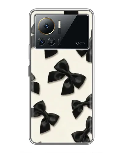 Чехол для Infinix Note 12 2023 с картинкой «Черные бантики» Чехол для Infinix Note 12 2023 с картинкой «Черные бантики»