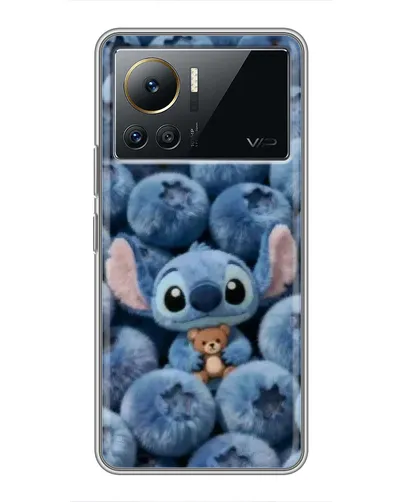 Чехол для Infinix Note 12 2023 с картинкой «Стич и голубика»
