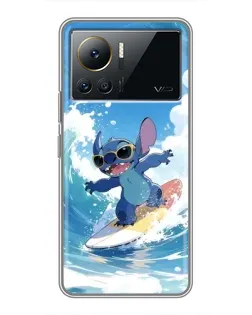 Чехол для Infinix Note 12 2023 с картинкой «Стич на волне»