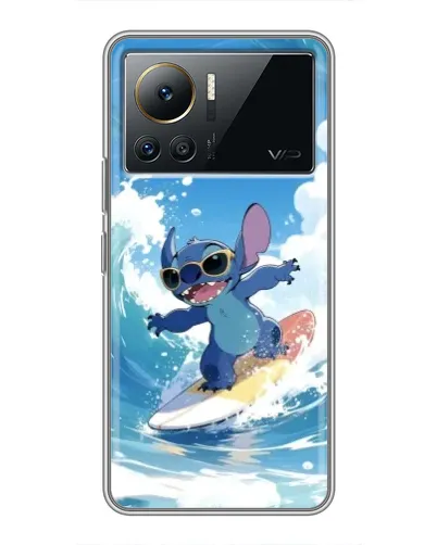 Чехол для Infinix Note 12 2023 с картинкой «Стич на волне»