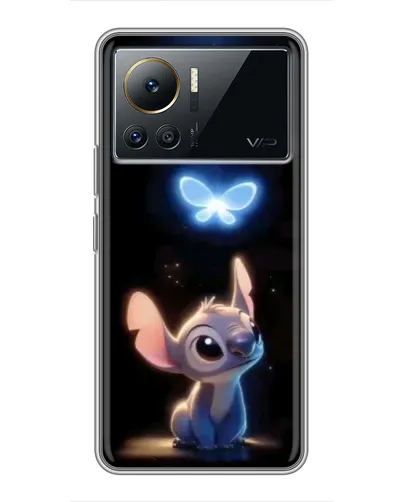 Чехол для Infinix Note 12 2023 с картинкой «Сияющий Стич»