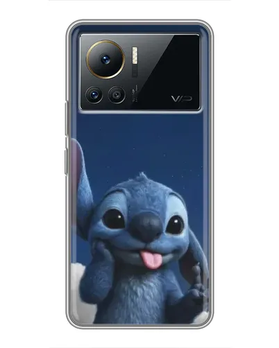Чехол для Infinix Note 12 2023 с картинкой «Стич в облаках»