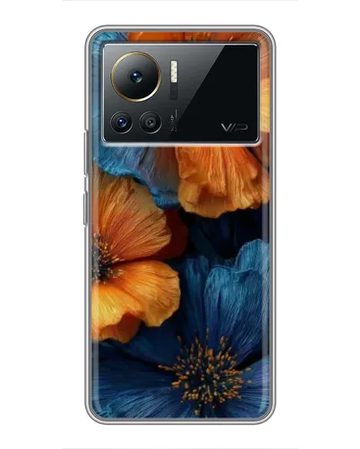 Чехол для Infinix Note 12 2023 с картинкой «Яркая сине-оранжевая флора» Чехол для Infinix Note 12 2023 с картинкой «Яркая сине-оранжевая флора»