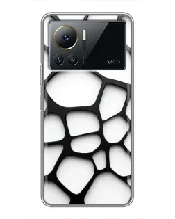 Чехол для Infinix Note 12 2023 с картинкой «Белая объемная сетка»