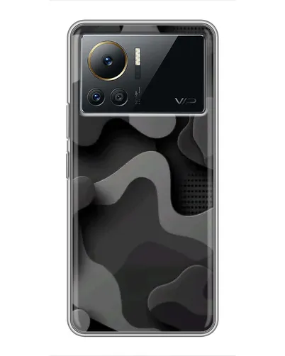 Чехол для Infinix Note 12 2023 с картинкой «Темный абстрактный камуфляж»