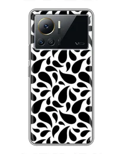 Чехол для Infinix Note 12 2023 с картинкой «Контрастные черные капли»