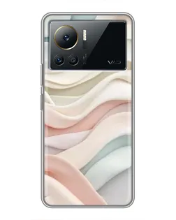 Чехол для Infinix Note 12 2023 с картинкой «Пастельные нежные волны»