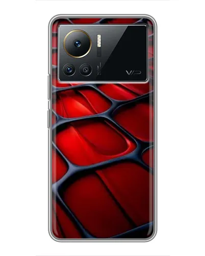Чехол для Infinix Note 12 2023 с картинкой «Красная глянцевая сетка»