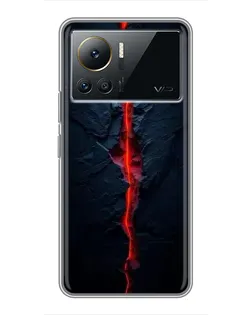 Чехол для Infinix Note 12 2023 с картинкой «Kрасная лавовая трещина»