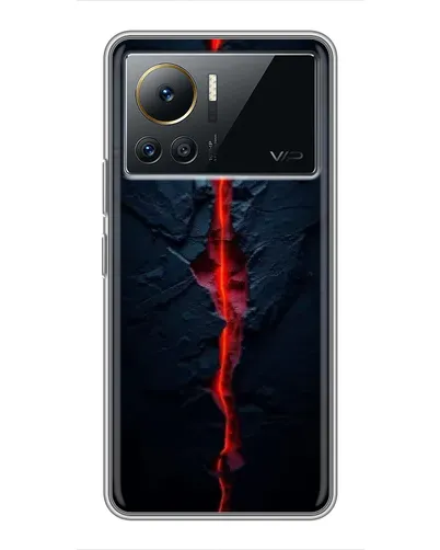 Чехол для Infinix Note 12 2023 с картинкой «Kрасная лавовая трещина»