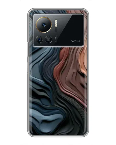 Чехол для Infinix Note 12 2023 с картинкой «Цветные волны каньона»