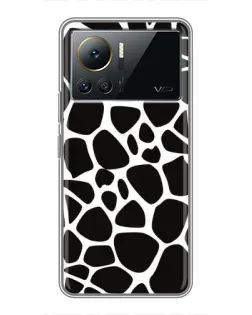Чехол для Infinix Note 12 2023 с картинкой «Черно-белый жираф»