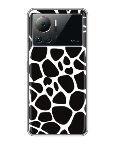 Чехол для Infinix Note 12 2023 с картинкой «Черно-белый жираф»