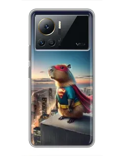 Чехол для Infinix Note 12 2023 с картинкой «Капи-мен супергерой»