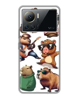 Чехол для Infinix Note 12 2023 с картинкой «Крутые капибары музыканты»