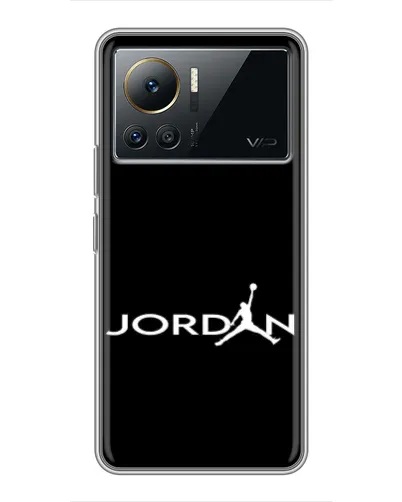 Чехол для Infinix Note 12 Pro (4G) с картинкой «Jordan White Logo» Чехол для Infinix Note 12 Pro (4G) с картинкой «Jordan White Logo»