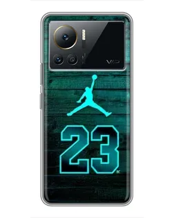 Чехол для Infinix Note 12 Pro (4G) с картинкой «Jordan Cyan 23»