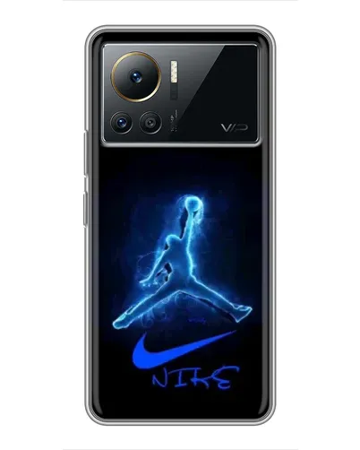 Чехол для Infinix Note 12 Pro (4G) с картинкой «Jordan Neon Blue» Чехол для Infinix Note 12 Pro (4G) с картинкой «Jordan Neon Blue»