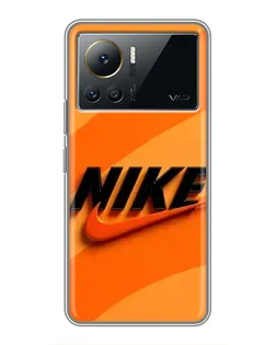 Чехол для Infinix Note 12 Pro (4G) с картинкой «Оранжевый драйв Nike»