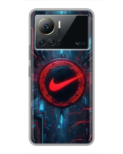 Чехол для Infinix Note 12 Pro (4G) с картинкой «Техногенный стиль Nike»