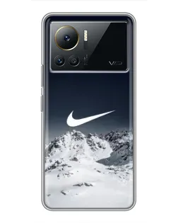 Чехол для Infinix Note 12 Pro (4G) с картинкой «Nike — зимние горы»