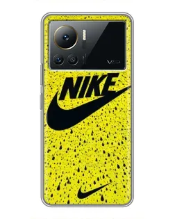 Чехол для Infinix Note 12 Pro (4G) с картинкой «Желтый текстурный Nike»