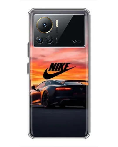 Чехол для Infinix Note 12 Pro (4G) с картинкой «Nike и суперкар»