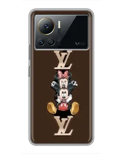 Чехол для Infinix Note 12 Pro (4G) с картинкой «LV и Микки Маус»