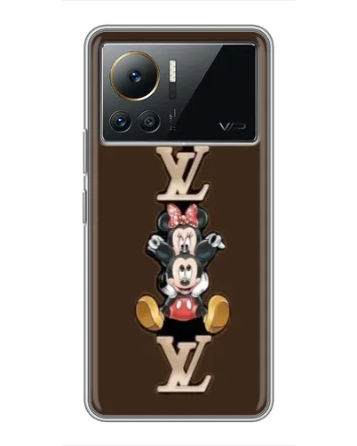 Чехол для Infinix Note 12 Pro (4G) с картинкой «LV и Микки Маус»