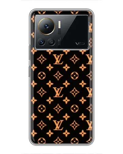 Чехол для Infinix Note 12 Pro (4G) с картинкой «Золотая монограмма LV»
