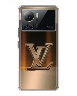 Чехол для Infinix Note 12 Pro (4G) с картинкой «LV — золотое сияние»