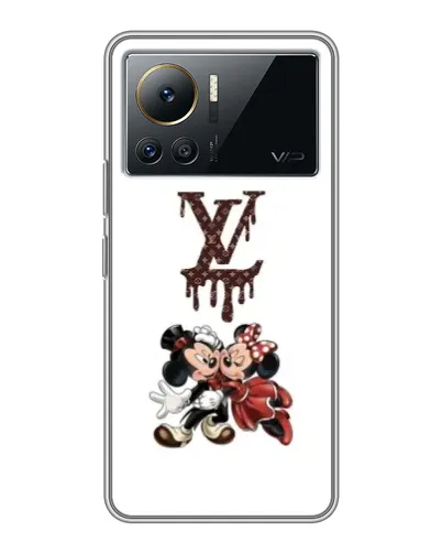 Чехол для Infinix Note 12 Pro (4G) с картинкой «LV и Микки Маус»