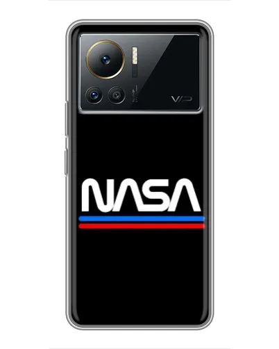 Чехол для Infinix Note 12 Pro (4G) с картинкой «NASA — классика Red Blue» Чехол для Infinix Note 12 Pro (4G) с картинкой «NASA — классика Red Blue»