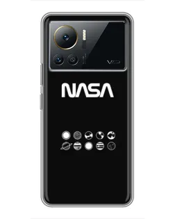 Чехол для Infinix Note 12 Pro (4G) с картинкой «NASA — технический принт»
