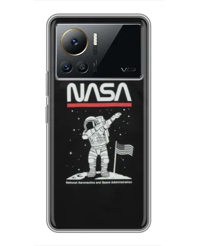 Чехол для Infinix Note 12 Pro (4G) с картинкой «NASA — шагаем по Луне» Чехол для Infinix Note 12 Pro (4G) с картинкой «NASA — шагаем по Луне»