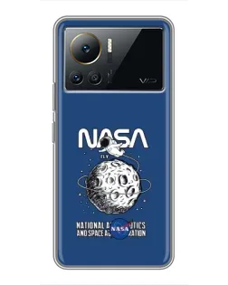 Чехол для Infinix Note 12 Pro (4G) с картинкой «NASA — лунная миссия»