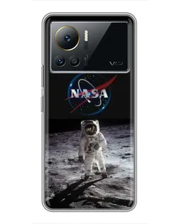 Чехол для Infinix Note 12 Pro (4G) с картинкой «Астронавт на Луне»