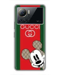 Чохол для Infinix Note 12 Pro (4G) з картинкою «Gucci — смуги та Міккі» Чохол для Infinix Note 12 Pro (4G) з картинкою «Gucci — смуги та Міккі»