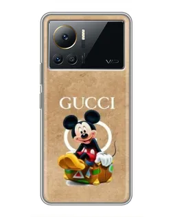 Чохол для Infinix Note 12 Pro (4G) з картинкою «Міккі Маус Gucci — крафт» Чохол для Infinix Note 12 Pro (4G) з картинкою «Міккі Маус Gucci — крафт»