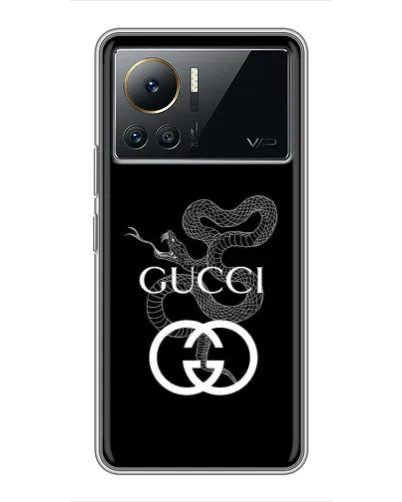 Чехол для Infinix Note 12 Pro (4G) с картинкой «Gucci — серебряная змея» Чехол для Infinix Note 12 Pro (4G) с картинкой «Gucci — серебряная змея»