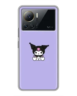 Чехол для Infinix Note 12 Pro (4G) с картинкой «Kuromi — фиолетовый минимализм»