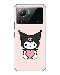Чехол для Infinix Note 12 Pro (4G) с картинкой «Kuromi и сердце»