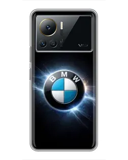 Чехол для Infinix Note 12 Pro (4G) с картинкой «BMW — неоновое сияние»