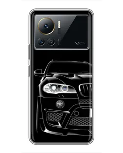 Чехол для Infinix Note 12 Pro (4G) с картинкой «Темный силуэт BMW»