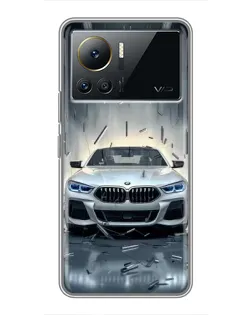 Чехол для Infinix Note 12 Pro (4G) с картинкой «BMW в свете фар»