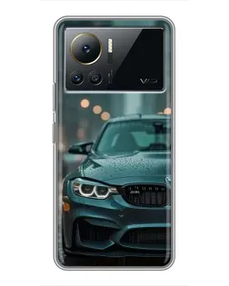 Чехол для Infinix Note 12 Pro (4G) с картинкой «BMW в огнях города»
