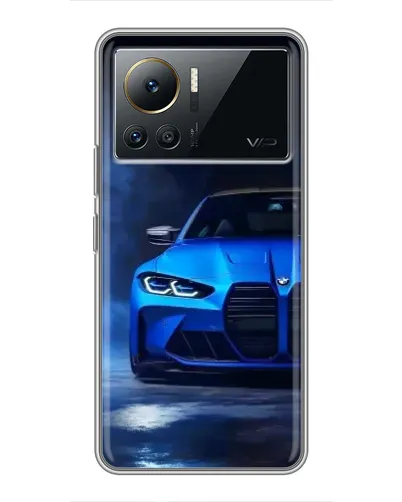 Чехол для Infinix Note 12 Pro (4G) с картинкой «Голубая BMW M4»