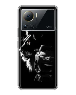 Чехол для Infinix Note 12 Pro (4G) с картинкой «BMW и лев»