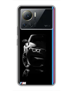 Чехол для Infinix Note 12 Pro (4G) с картинкой «Силуэт BMW в темноте»