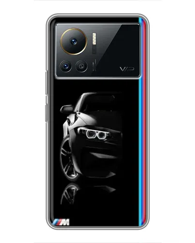 Чехол для Infinix Note 12 Pro (4G) с картинкой «Силуэт BMW в темноте»